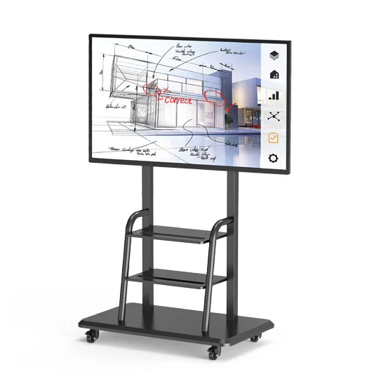 WH3786 65 Inch Interactive Display Mobile Cart Simple