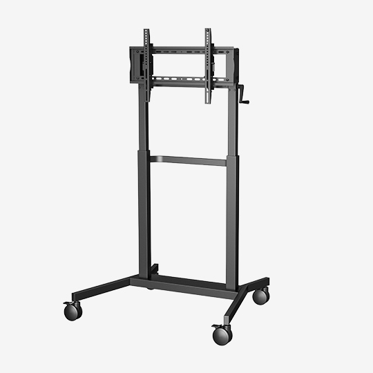 WH3191 55-75 Inch Customizable Mobile Rolling TV Cart