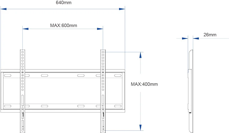 WH2163 42 Inch Interactive Display Wall Mount