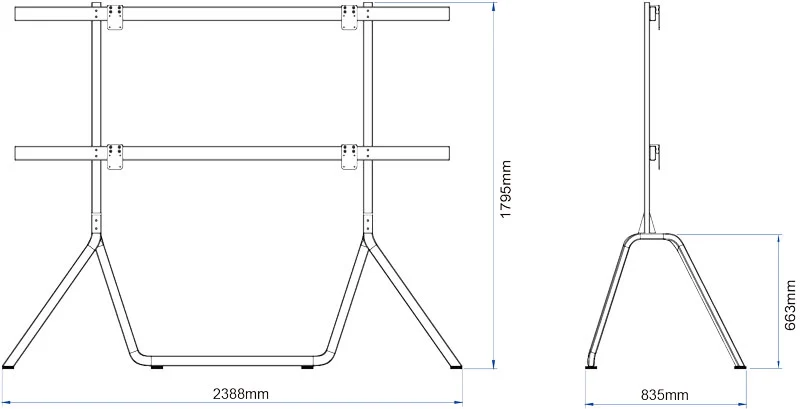 WH3901 4x4 LED Video Wall Bracket