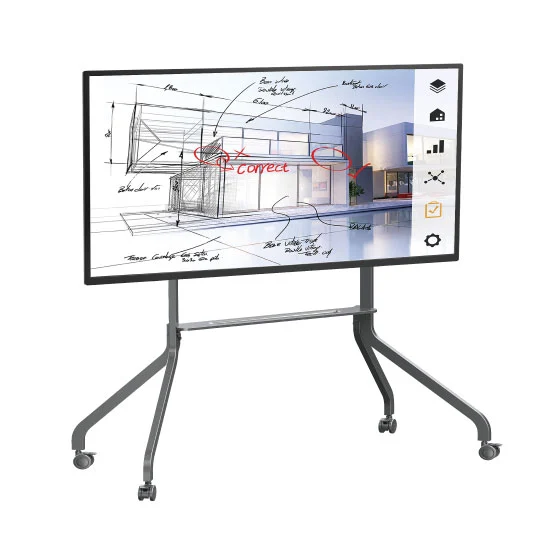 WH3301-L 86 Inch Interactive Display Mobile Cart Simple