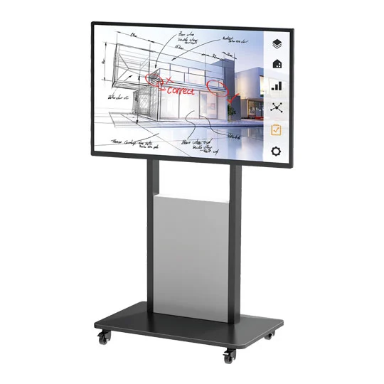 WH3787 55 Inch Interactive Display Mobile Cart Simple