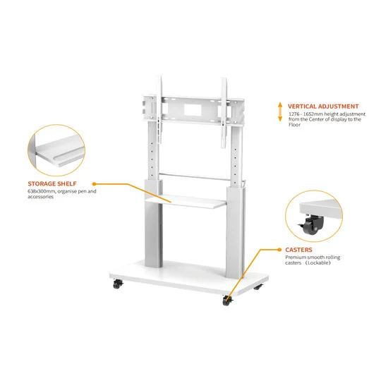 WH3781 100 Inch Interactive Display Mobile Cart Heavy Duty