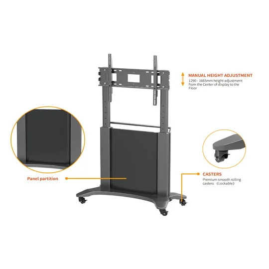 WH3782-1 100 Inch Interactive Display Mobile Cart Heavy Duty