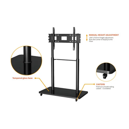 WH3785 100 Inch Interactive Display Mobile Cart Heavy Duty