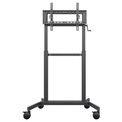 WH3191 55-75 Inch Customizable Mobile Rolling TV Cart